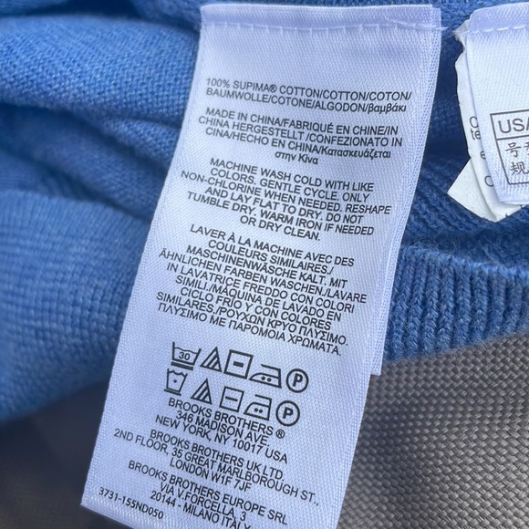 Brooks Brothers Men's Blue Cardigan /Sweater Size XXL - Picture 7 of 10